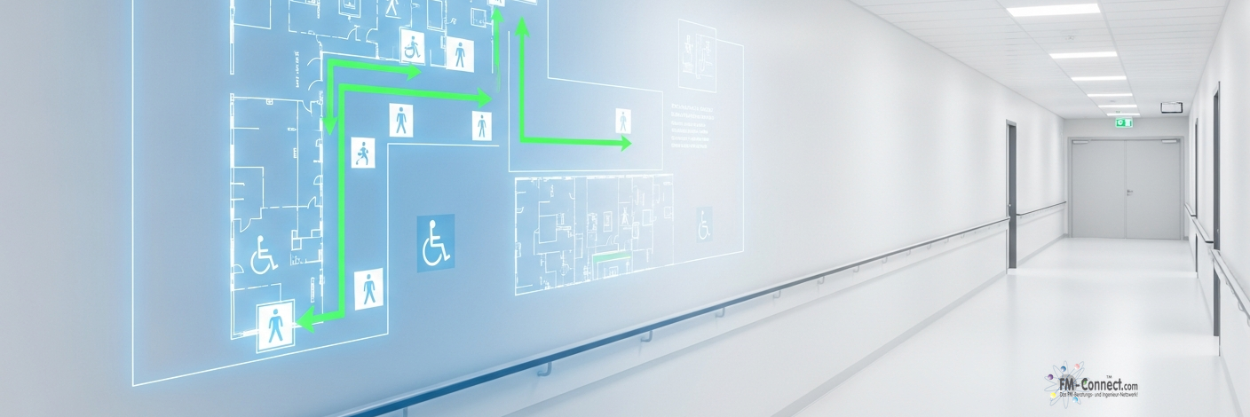 Evakuierungswege und Notausgänge für Evakuierungen